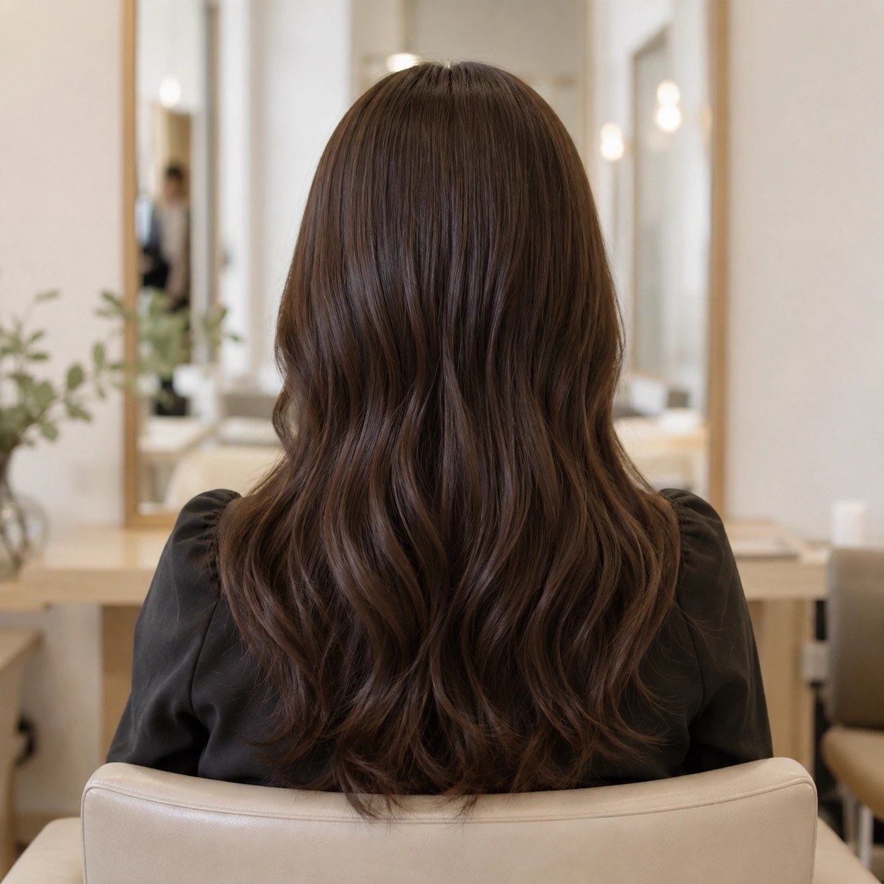 頭皮からケアする炭酸ヘッドスパを受けたヘアスタイル